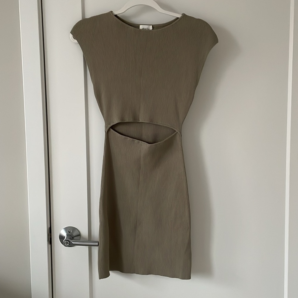 Aritzia Wilfred Cut out Mini Dress